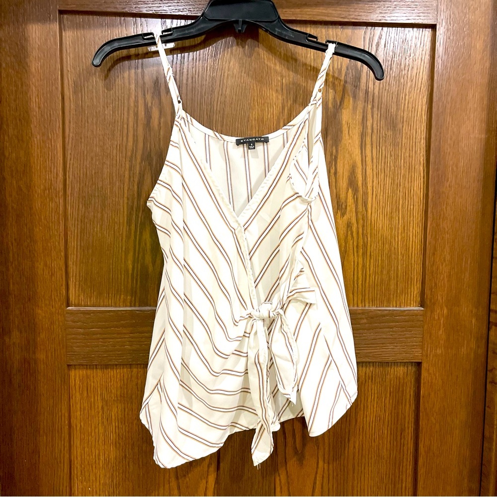 Staccato wrap tie tank